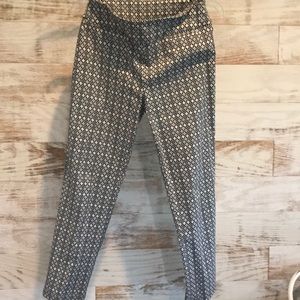 Attyre Slip On Diamond Pattern Pants SZ 6P Slim